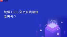 统信 uos 怎么在终端查看天气?