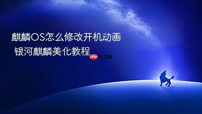 麒麟os怎么修改开机动画 银河麒麟美化教程