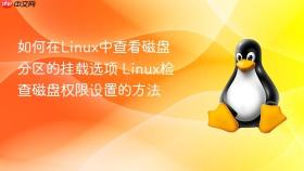 如何在linux中查看磁盘分区的挂载选项 linux检查磁盘权限设置的方法