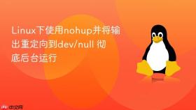 linux下使用nohup并将输出重定向到dev/null 彻底后台运行