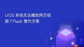 uos 系统无法播放网页视频?flash 替代方案