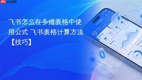 飞书怎么在多维表格中使用公式 飞书表格计算方法【技巧】