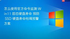 怎么使用官方命令监测 win11 固态硬盘寿命 预防 ssd 硬盘寿命枯竭预警方案