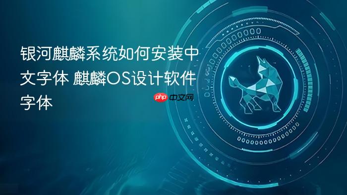 银河麒麟系统如何安装中文字体 麒麟os设计软件字体