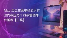 mac 怎么在菜单栏显示实时内存压力？内存管理插件推荐【工具】