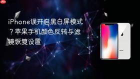 iphone误开启黑白屏模式？苹果手机颜色反转与滤镜恢复设置