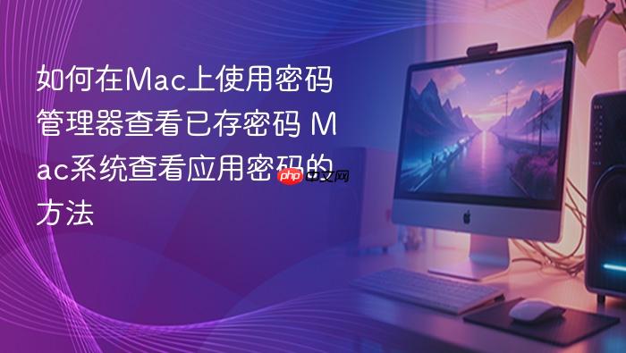 如何在mac上使用密码管理器查看已存密码 mac系统查看应用密码的方法