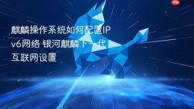 麒麟操作系统如何配置ipv6网络 银河麒麟下一代互联网设置