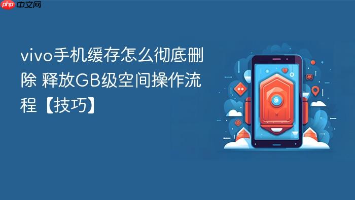 vivo手机缓存怎么彻底删除 释放gb级空间操作流程【技巧】
