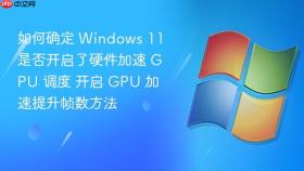 如何确定 windows 11 是否开启了硬件加速 gpu 调度 开启 gpu 加速提升帧数方法
