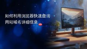 如何利用浏览器快速查询网站域名详细信息