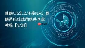 麒麟OS怎么连接NAS_麒麟系统挂载网络共享盘教程【实测】