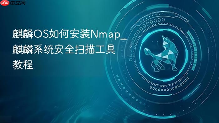 麒麟os如何安装nmap_麒麟系统安全扫描工具教程