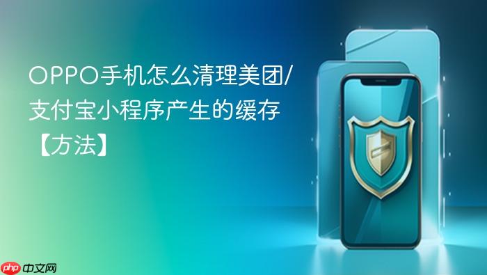 oppo手机怎么清理美团/支付宝小程序产生的缓存【方法】
