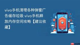 vivo手机清理各种弹窗广告缓存垃圾 vivo手机释放内存空间攻略【建议收藏】