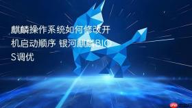 麒麟操作系统如何修改开机启动顺序 银河麒麟bios调优