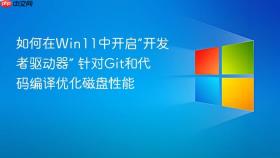 如何在win11中开启“开发者驱动器” 针对git和代码编译优化磁盘性能