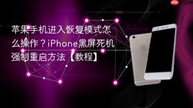 苹果手机进入恢复模式怎么操作？iphone黑屏死机强制重启方法【教程】