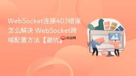 websocket连接403错误怎么解决 websocket跨域配置方法【避坑】
