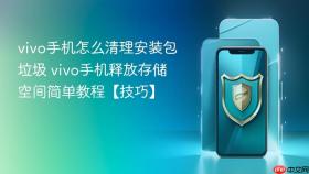 vivo手机怎么清理安装包垃圾 vivo手机释放存储空间简单教程【技巧】