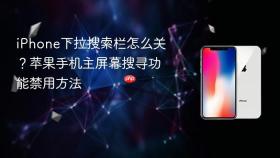 iPhone下拉搜索栏怎么关？苹果手机主屏幕搜寻功能禁用方法