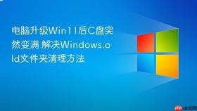 电脑升级Win11后C盘突然变满 解决Windows.old文件夹清理方法
