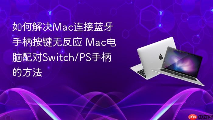 如何解决mac连接蓝牙手柄按键无反应 mac电脑配对switch/ps手柄的方法