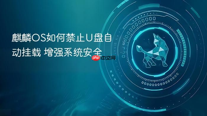 麒麟os如何禁止u盘自动挂载 增强系统安全