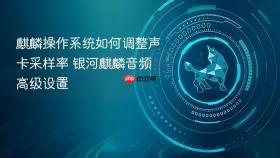 麒麟操作系统如何调整声卡采样率 银河麒麟音频高级设置