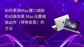 如何更改mac窗口缩放的动画效果 mac设置缩放动作(神奇效果)的方法