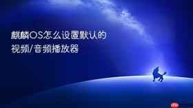 麒麟OS怎么设置默认的视频/音频播放器