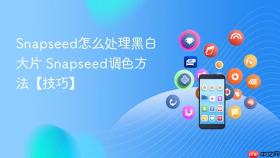 snapseed怎么处理黑白大片 snapseed调色方法【技巧】