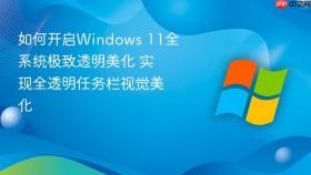 如何开启windows 11全系统极致透明美化 实现全透明任务栏视觉美化