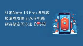 红米Note 13 Pro+系统垃圾清理攻略 红米手机释放存储空间方法【实用】
