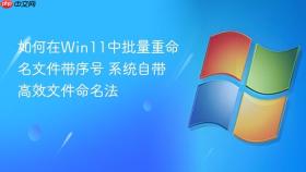 如何在win11中批量重命名文件带序号 系统自带高效文件命名法