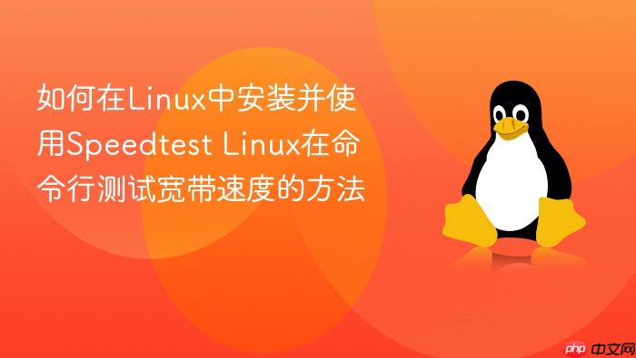 如何在linux中安装并使用speedtest linux在命令行测试宽带速度的方法