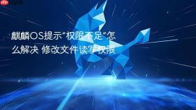 麒麟OS提示“权限不足”怎么解决 修改文件读写权限