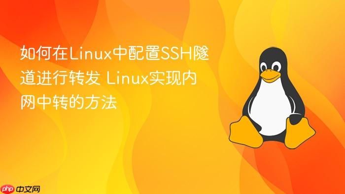 如何在linux中配置ssh隧道进行转发 linux实现内网中转的方法