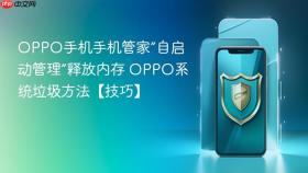 OPPO手机手机管家“自启动管理”释放内存 OPPO系统垃圾方法【技巧】