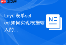 Layui表单select如何实现根据输入的关键字实时AJAX请求