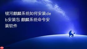 银河麒麟系统如何安装deb安装包 麒麟系统命令安装软件