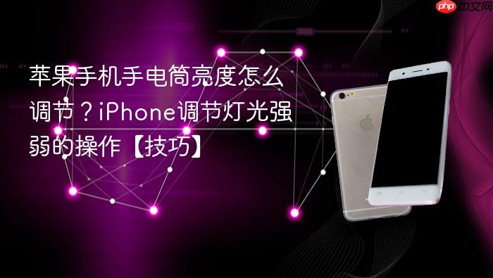 苹果手机手电筒亮度怎么调节?iphone调节灯光强弱的操作【技巧】