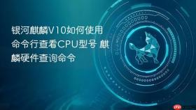 银河麒麟v10如何使用命令行查看cpu型号 麒麟硬件查询命令