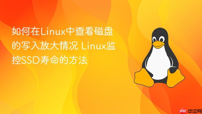 如何在linux中查看磁盘的写入放大情况 linux监控ssd寿命的方法