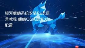 银河麒麟系统安装rust语言教程 麒麟os底层开发配置