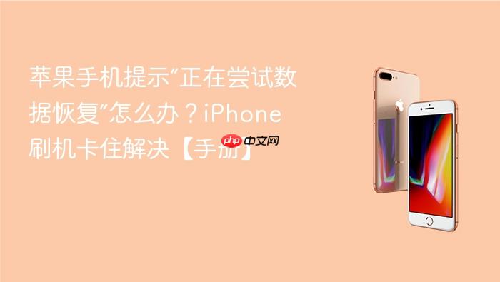 苹果手机提示“正在尝试数据恢复”怎么办?iphone 刷机卡住解决【手册】