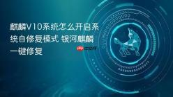 麒麟V10系统怎么开启系统自修复模式 银河麒麟一键修复