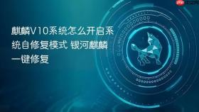 麒麟v10系统怎么开启系统自修复模式 银河麒麟一键修复