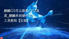 麒麟os怎么查看cpu温度_麒麟系统硬件监控工具教程【实测】