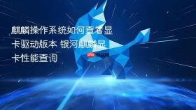 麒麟操作系统如何查看显卡驱动版本 银河麒麟显卡性能查询